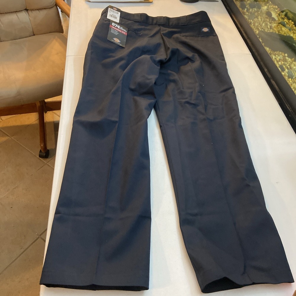 Dickies 874 Work Pants Men's 40x32 Navy Blue Industrial Trousers